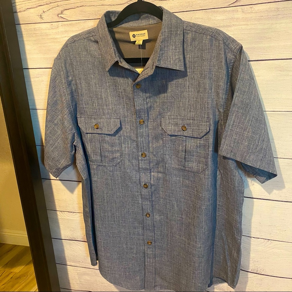 NWT Haggar Button Down size M
